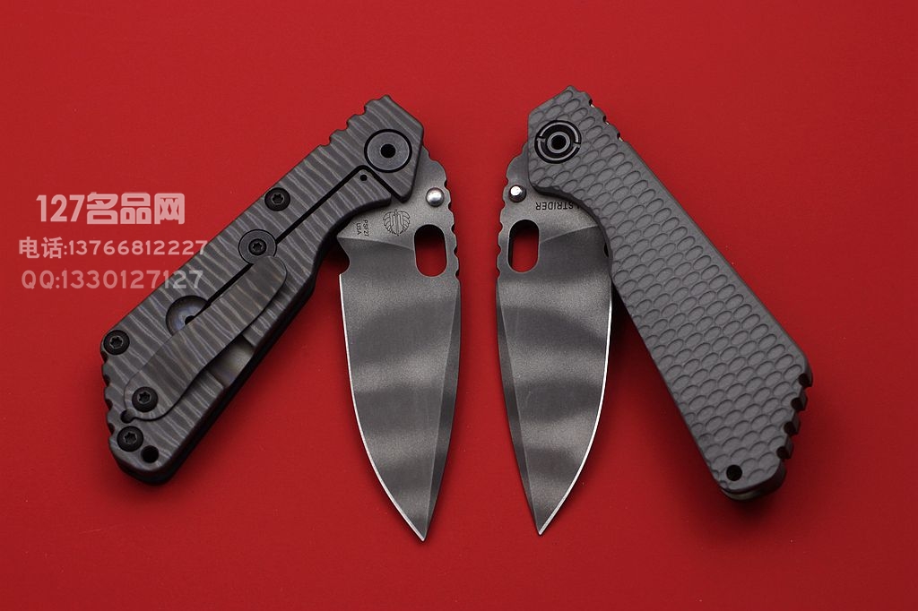 美国挺进者Strider SNG虎纹版战术折刀 PSF-27钢