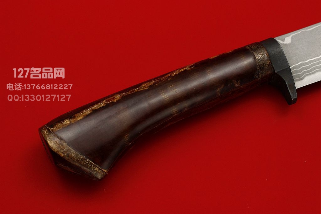 日本手工佐治武士Takeshi Saji白纸多层大马士革钢 樱花木