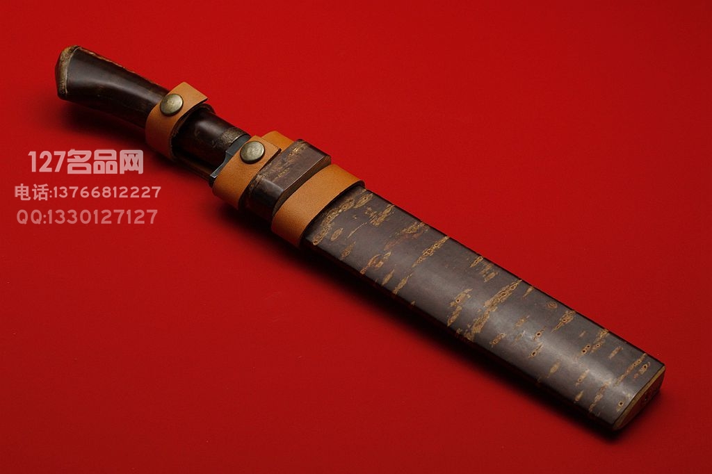 日本手工佐治武士Takeshi Saji白纸多层大马士革钢 樱花木